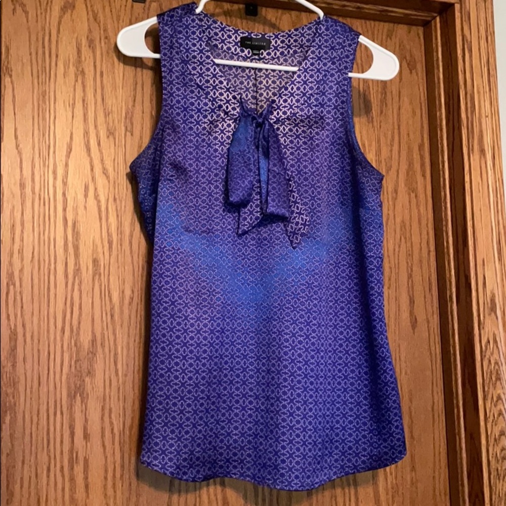 Blue dress tank top